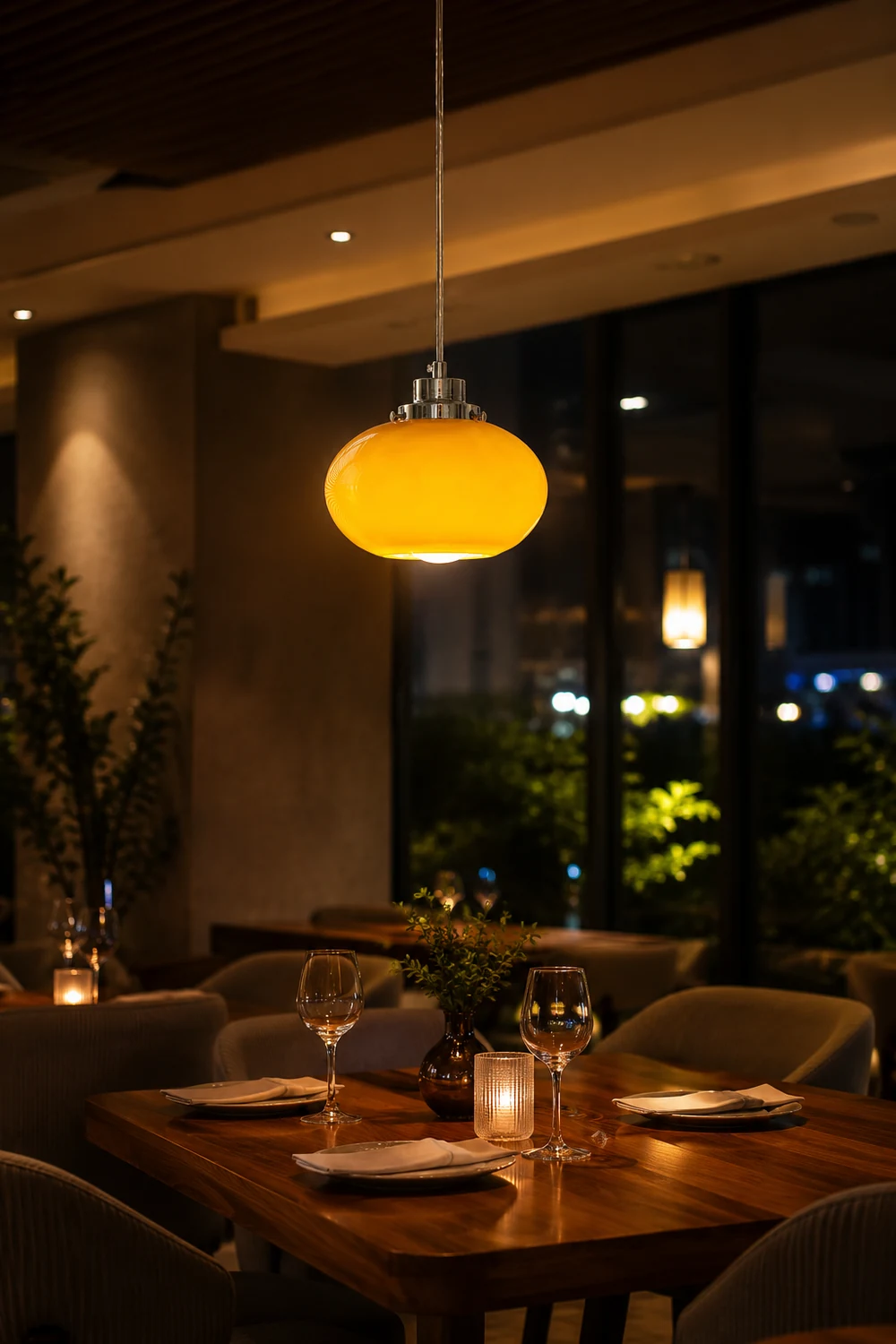 Oval Persimmon Pendant Light - Lumpaz