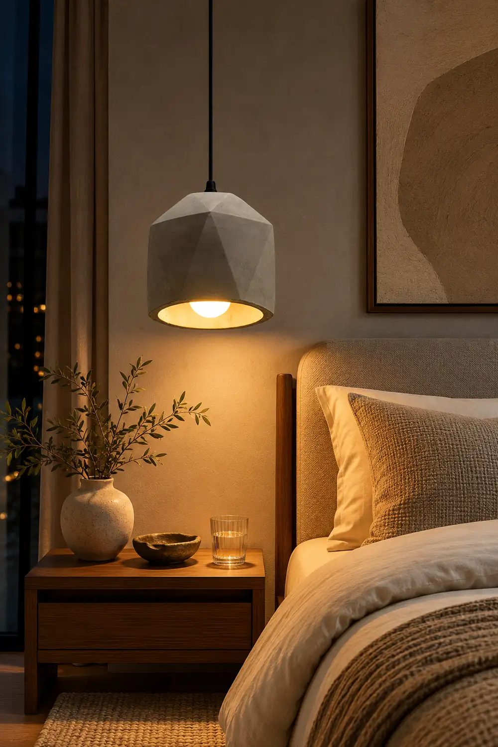 Georgia Cement Pendant Light - Lumpaz