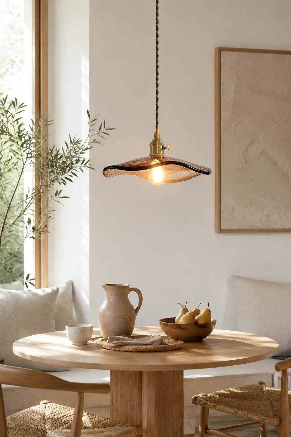 Flower Petal Glass Pendant Light - Lumpaz