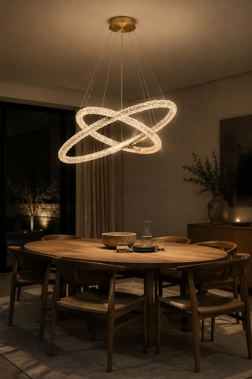 Ring Crystal Chandeliers - Lumpaz