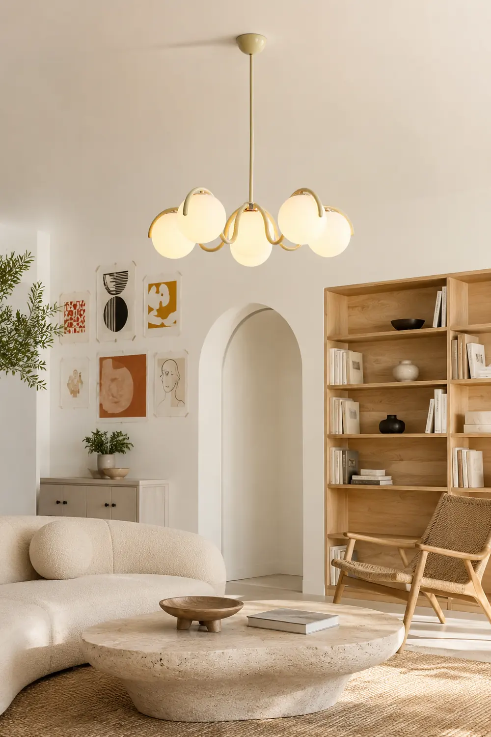 Reedway Curve Linear Chandelier - Lumpaz