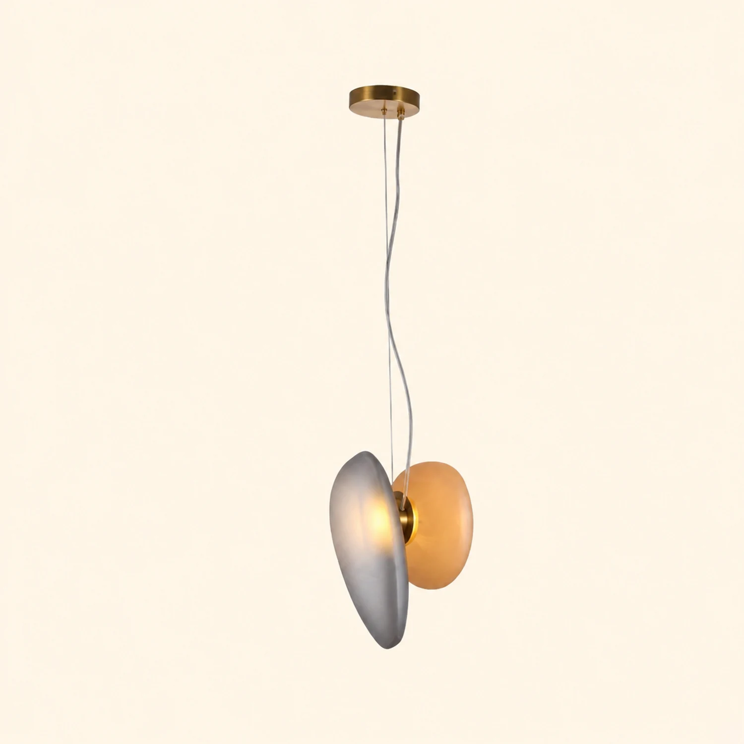 Translucent Frosted Glass Pendant Light - Lumpaz