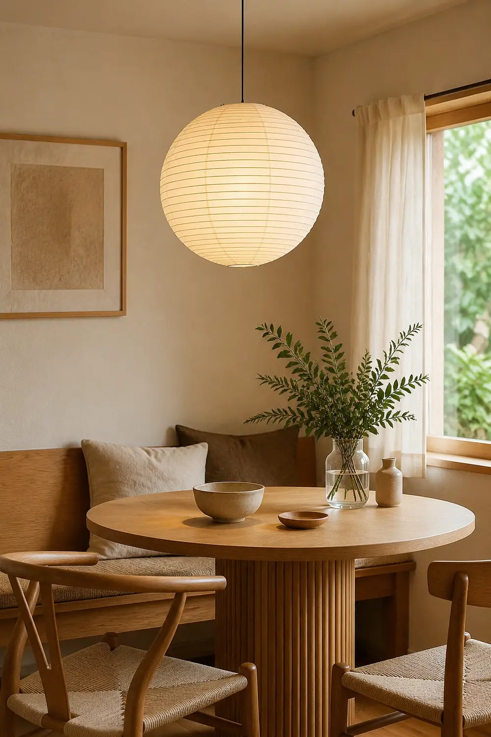 Washi Paper Round Series Pendant Lamp - Lumpaz