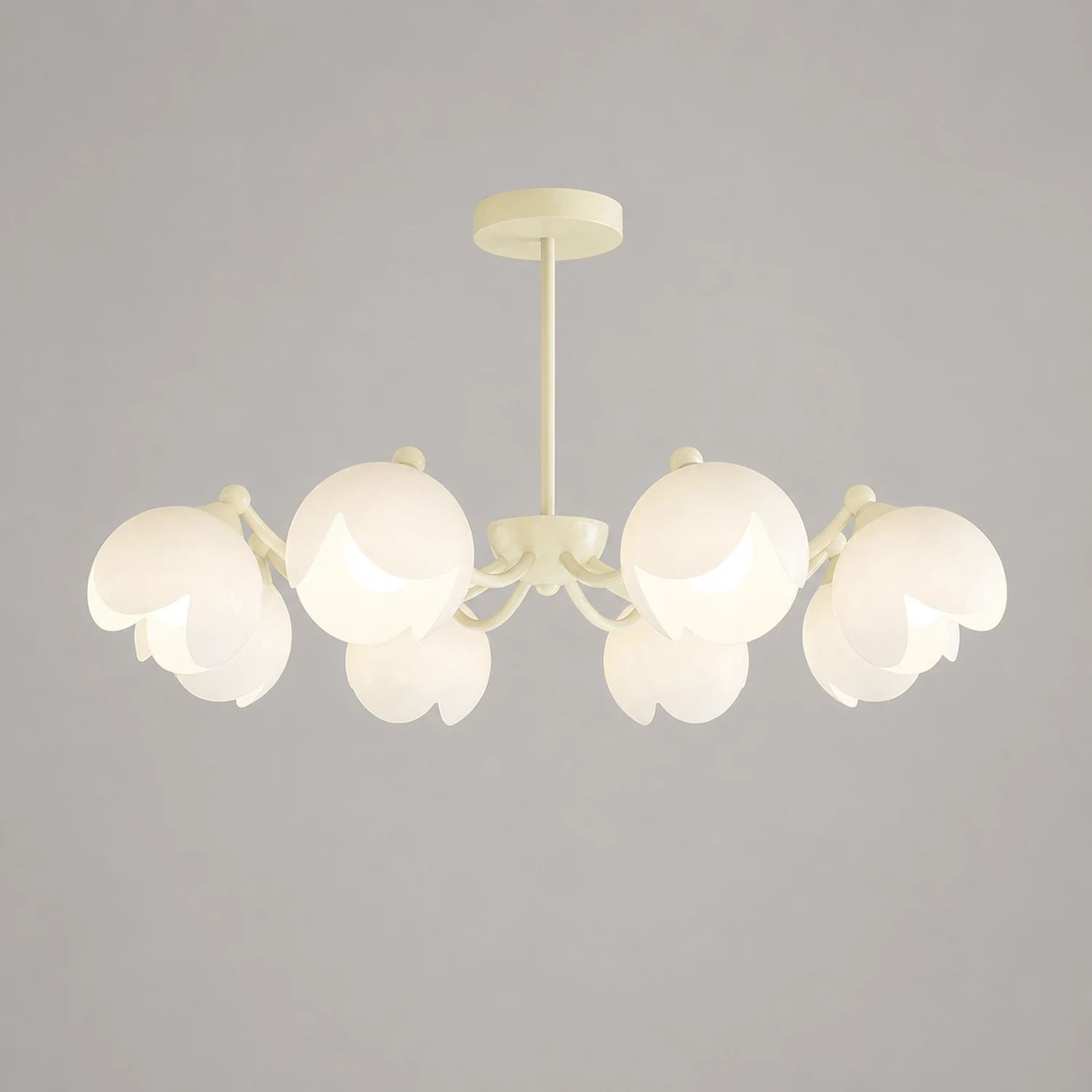 Murano Cream Chandelier - Lumpaz