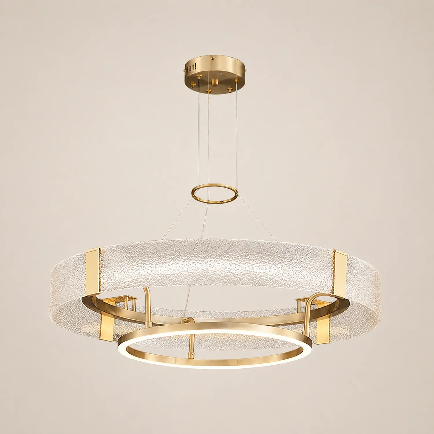 Ripple Glass Chandelier - Lumpaz