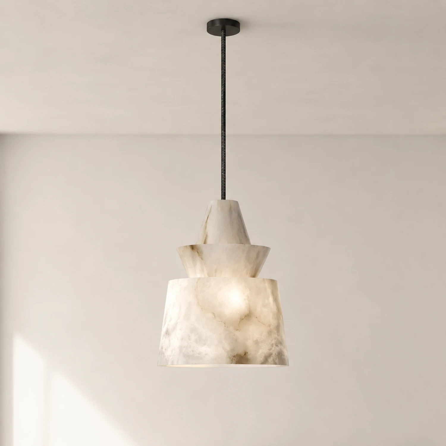 White Alabaster  Pendant Light - Lumpaz