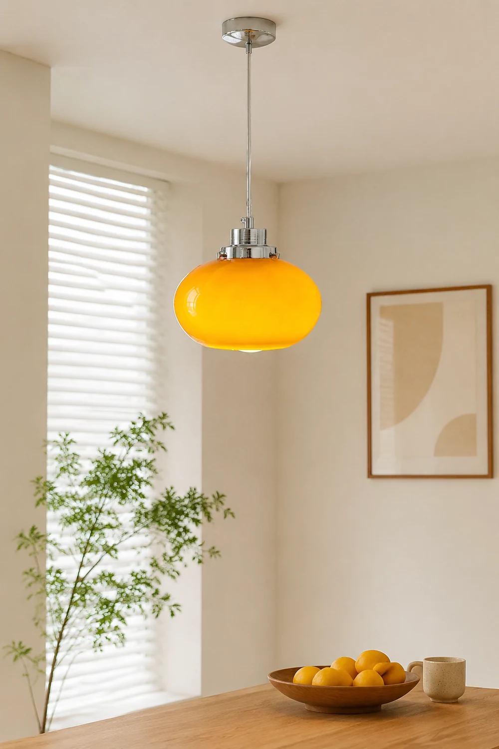 Oval Persimmon Pendant Light - Lumpaz