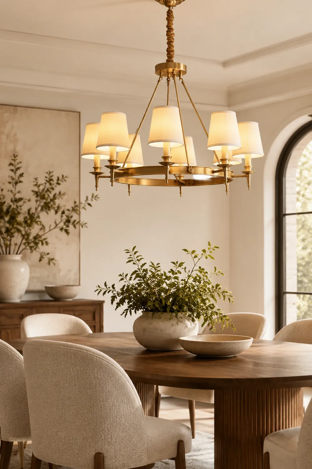 Antique Brass Chandelier - Lumpaz