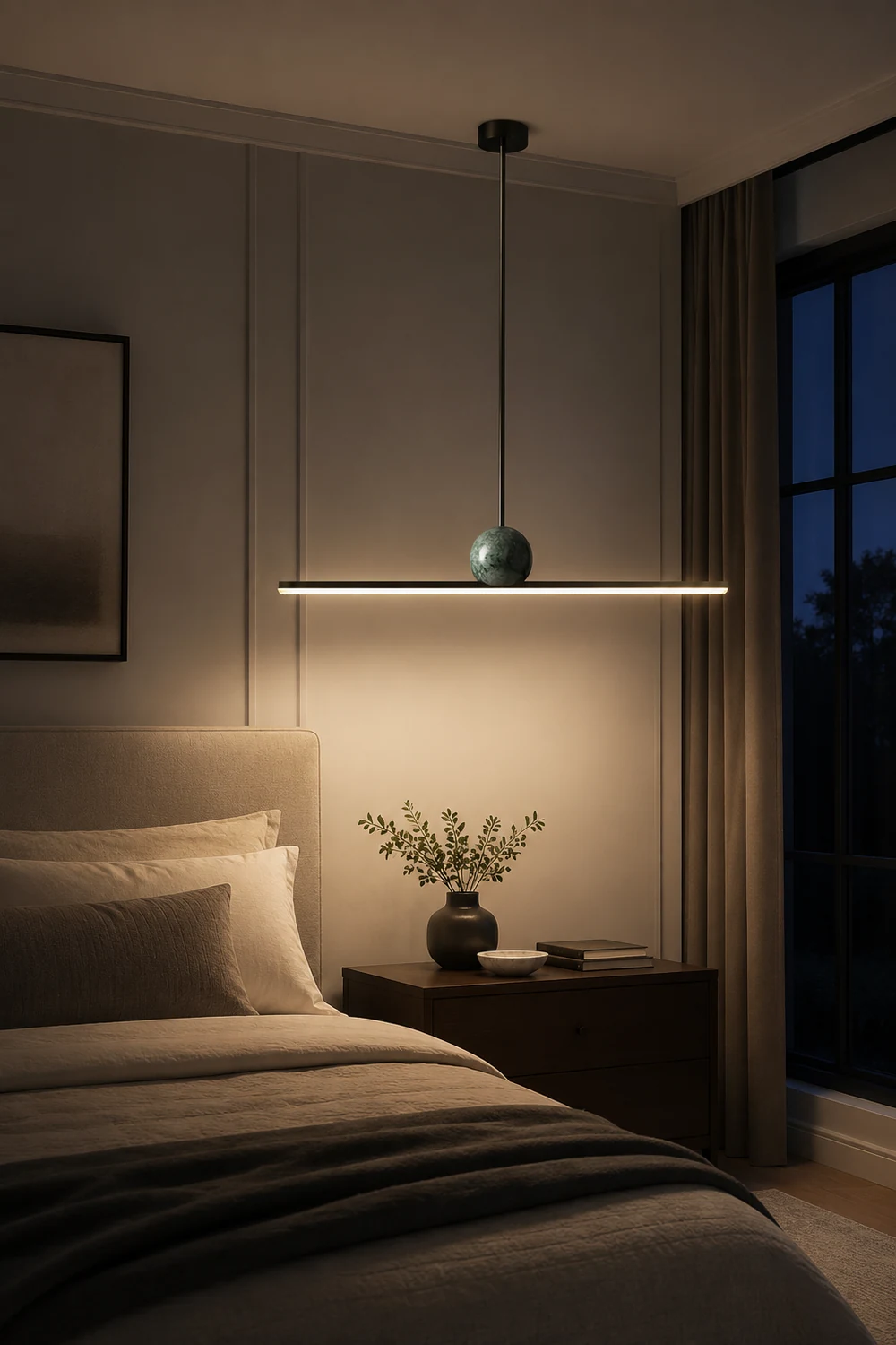 Marble Linear Pendant Lamp - Lumpaz