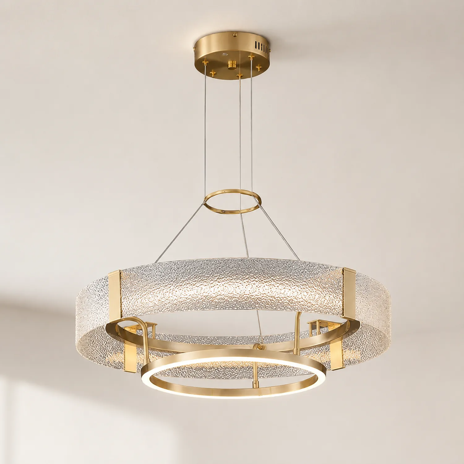 Ripple Glass Chandelier - Lumpaz