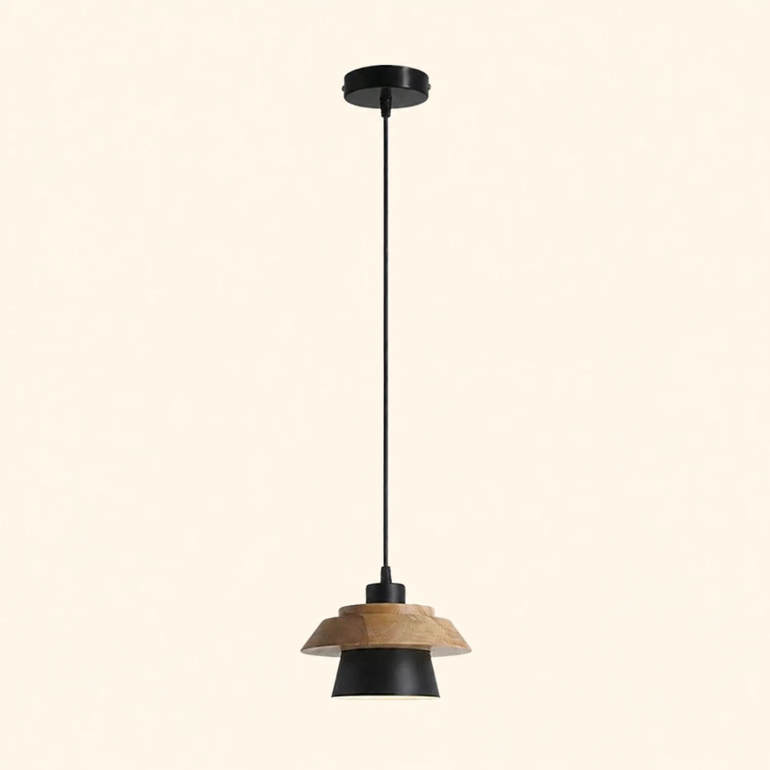 Stone Wood Pendant Lamp - Lumpaz