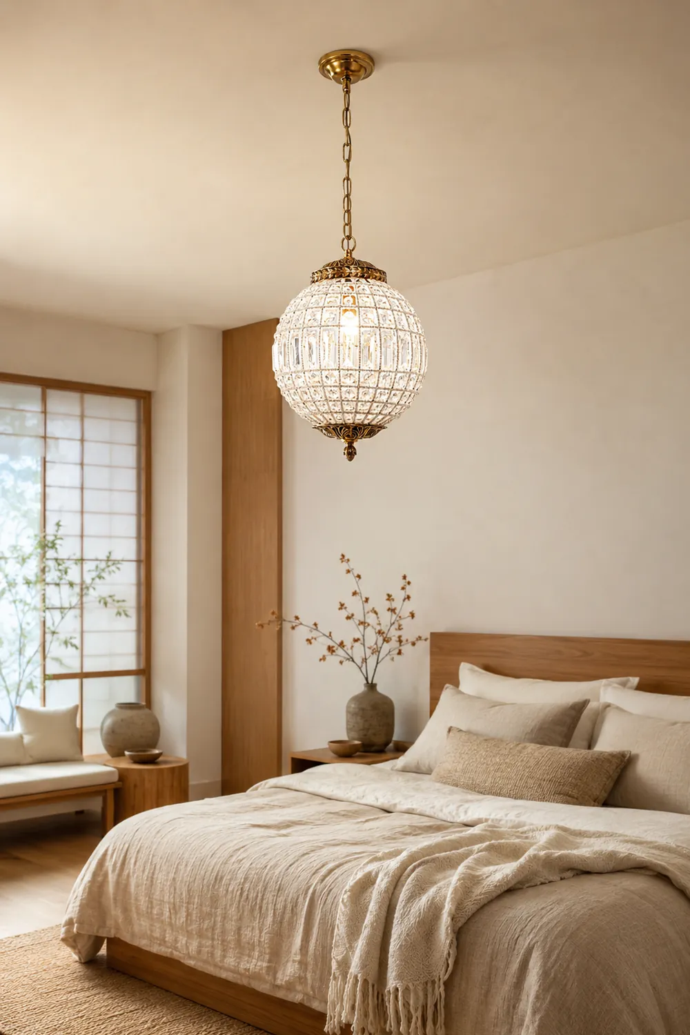 Traditional Gold Globe Chandelier - Lumpaz
