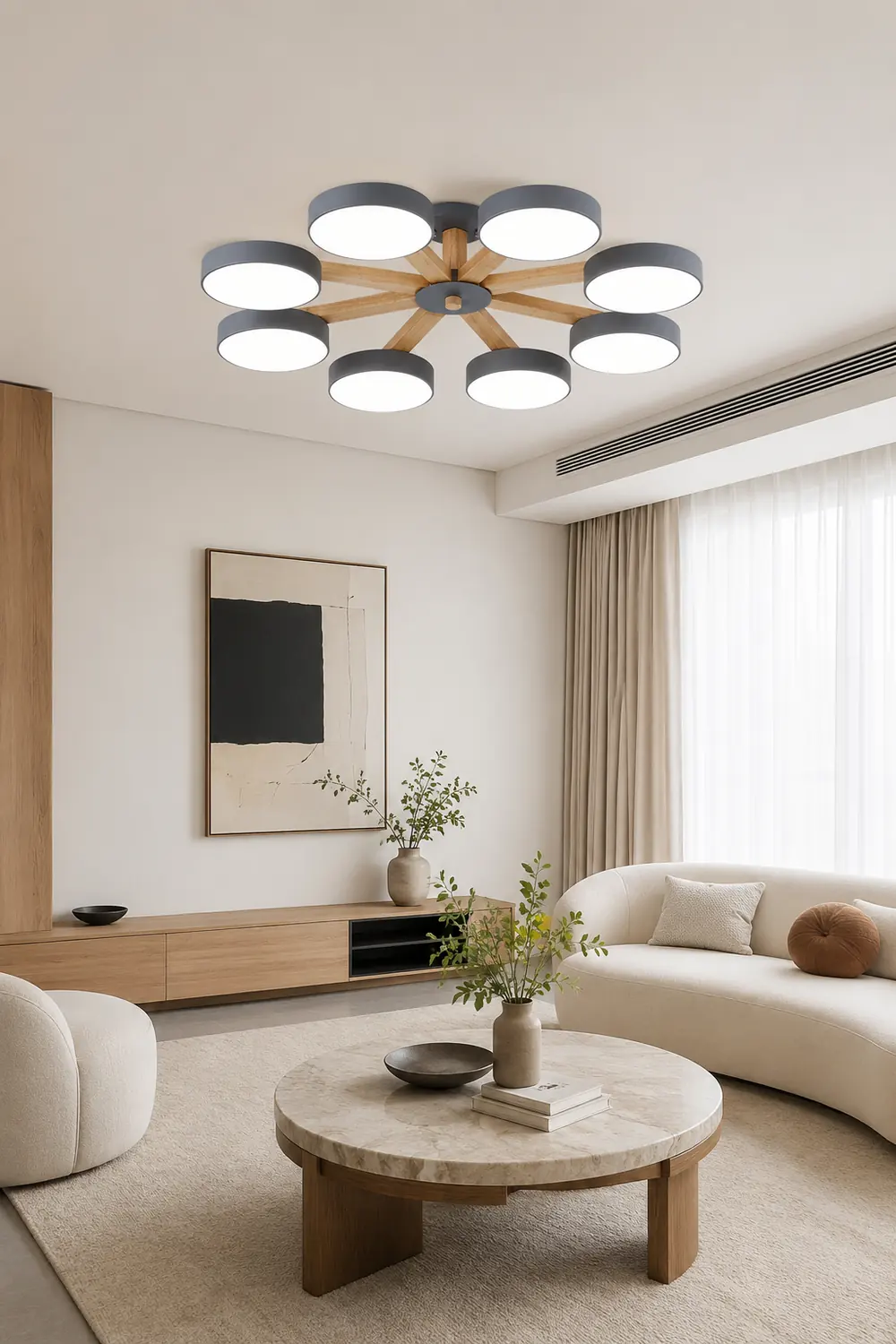 Modern Multi Stem Chandelier - Lumpaz