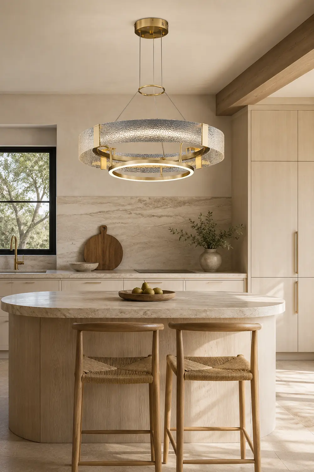 Ripple Glass Chandelier - Lumpaz