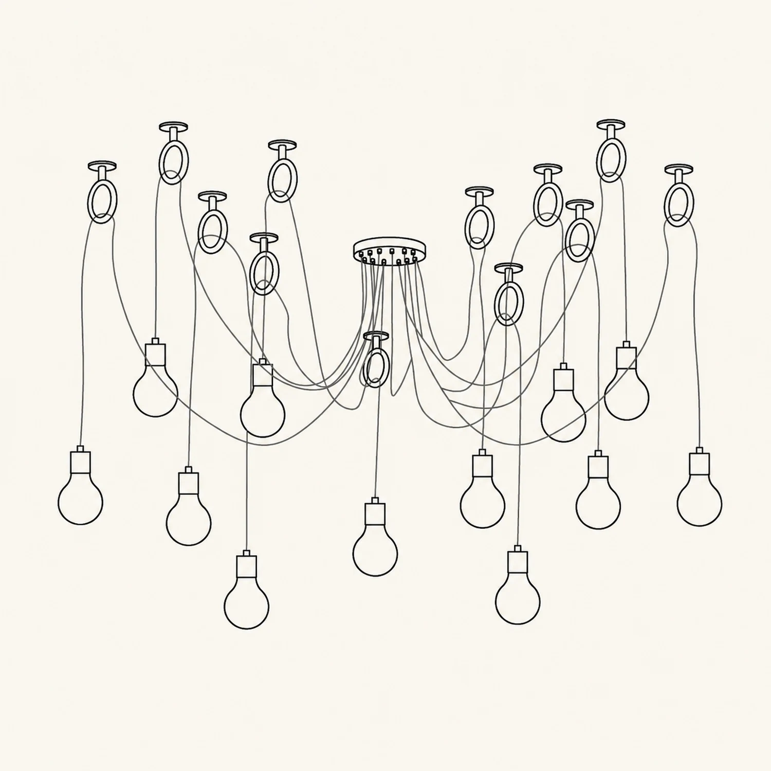 Industrial Spider Chandelier - Lumpaz