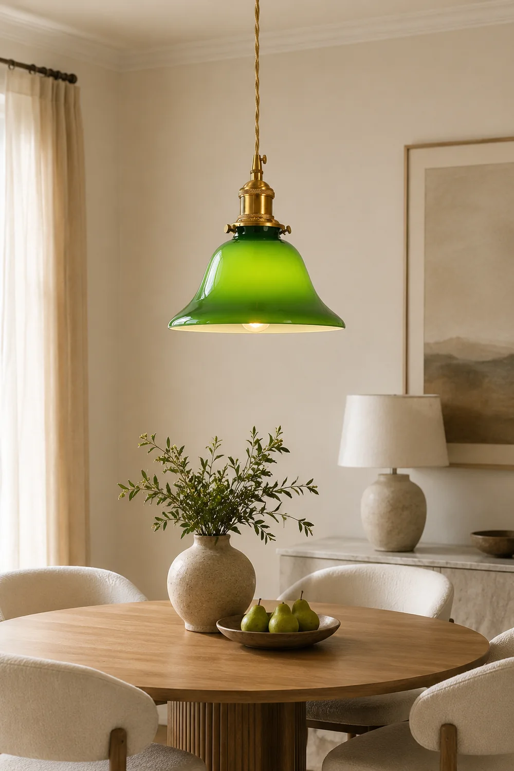 Green Bell Pendant Light - Lumpaz