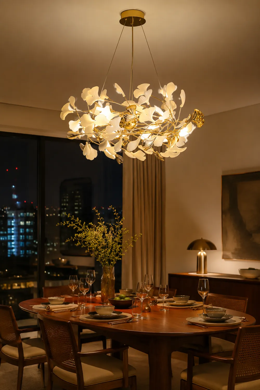 Gingko Chandelier H - Lumpaz