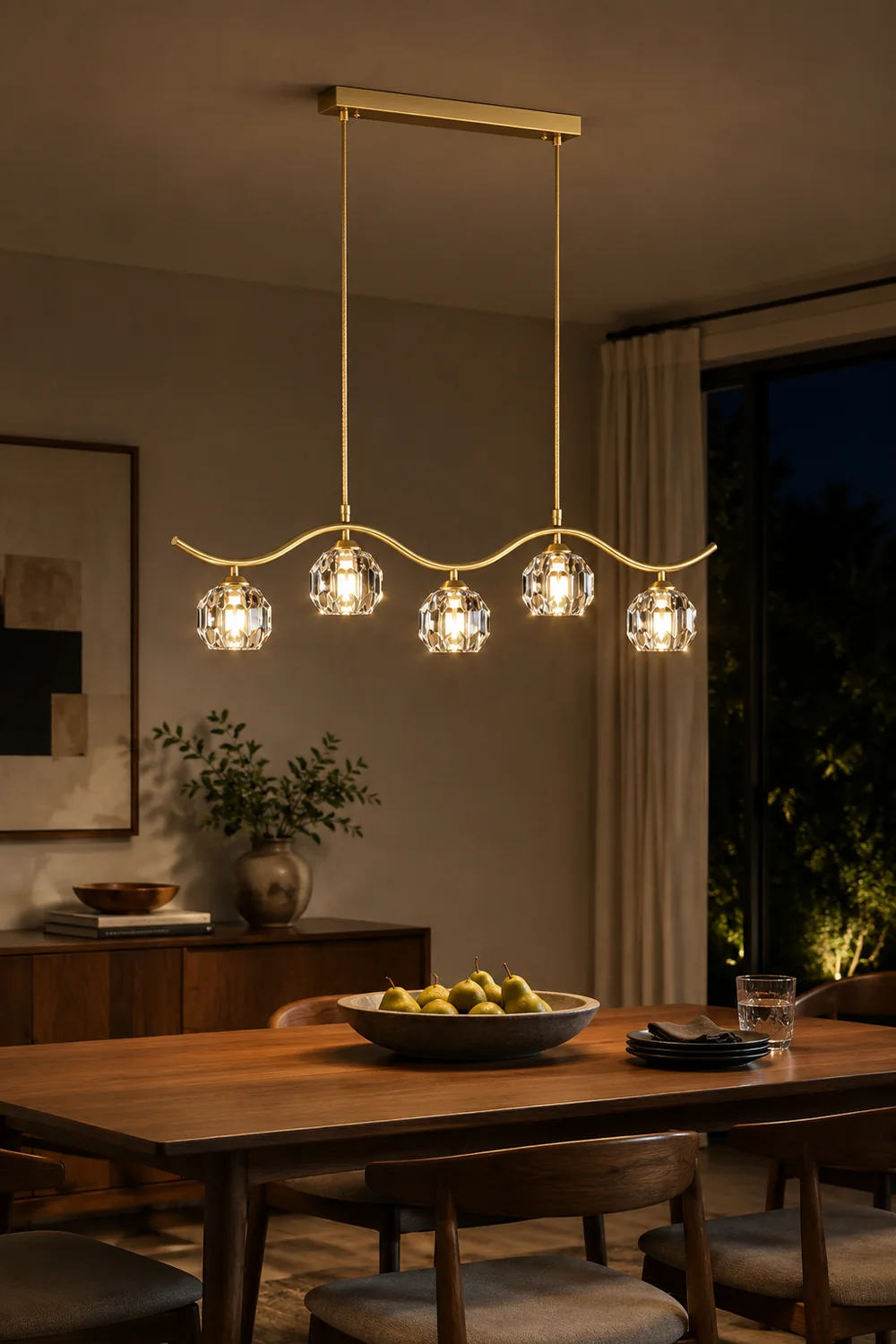 Eara Crystal Chandelier - Lumpaz