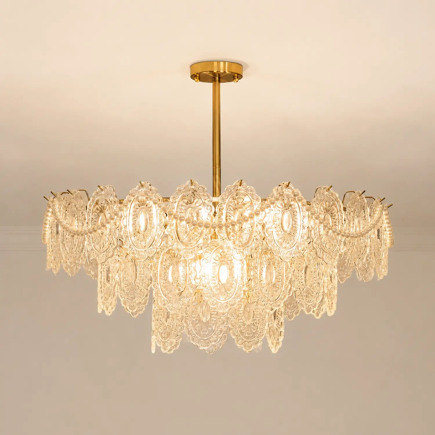 Wave Pearl Chandelier - Lumpaz