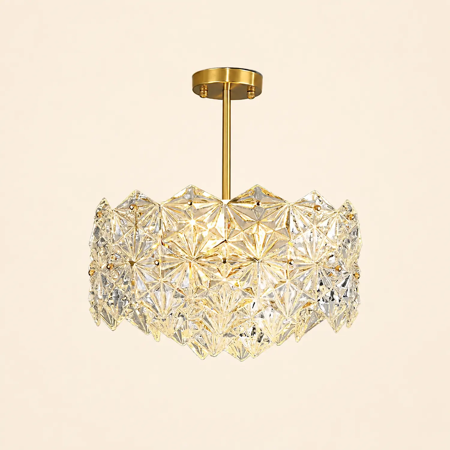 Snowflake Glass Chandelier - Lumpaz