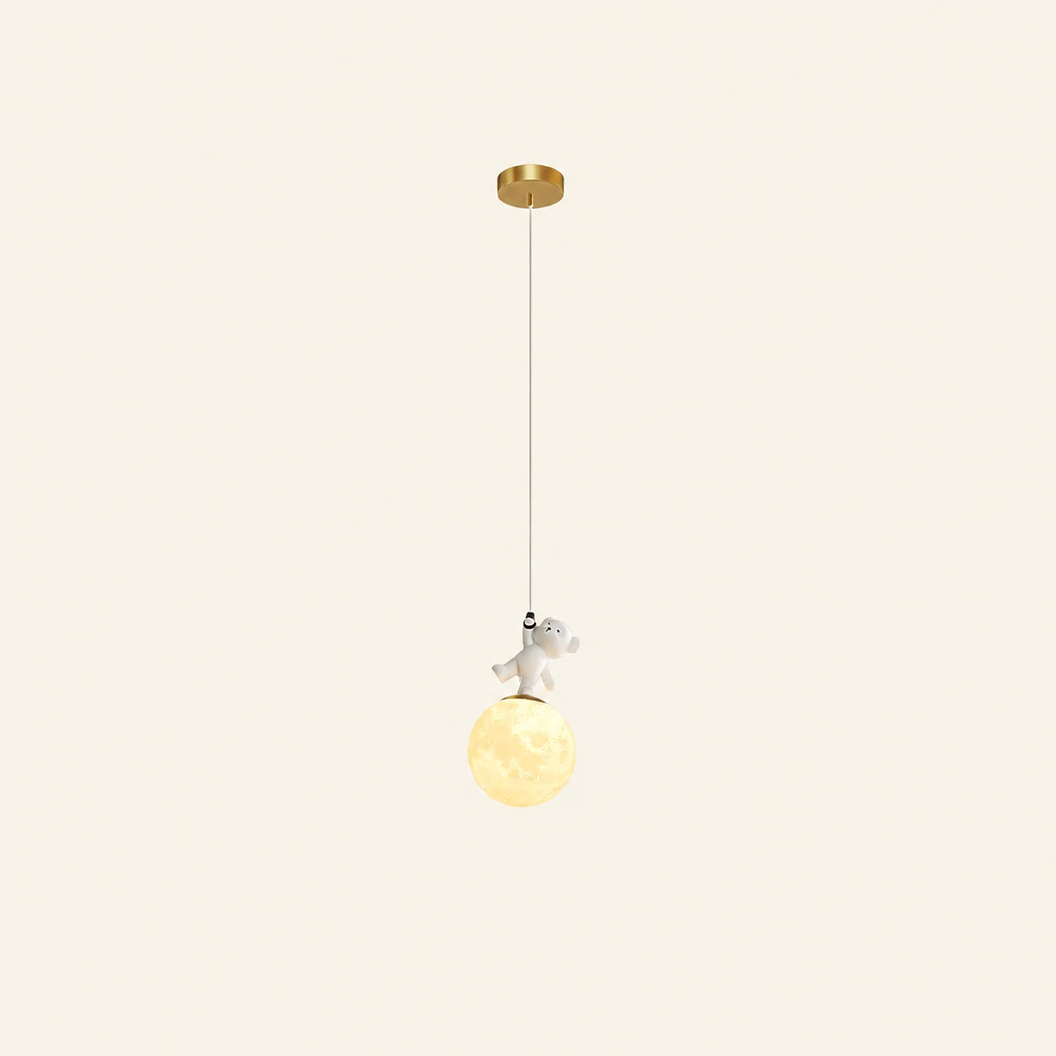 Animal And Moon Pendant Light - Lumpaz