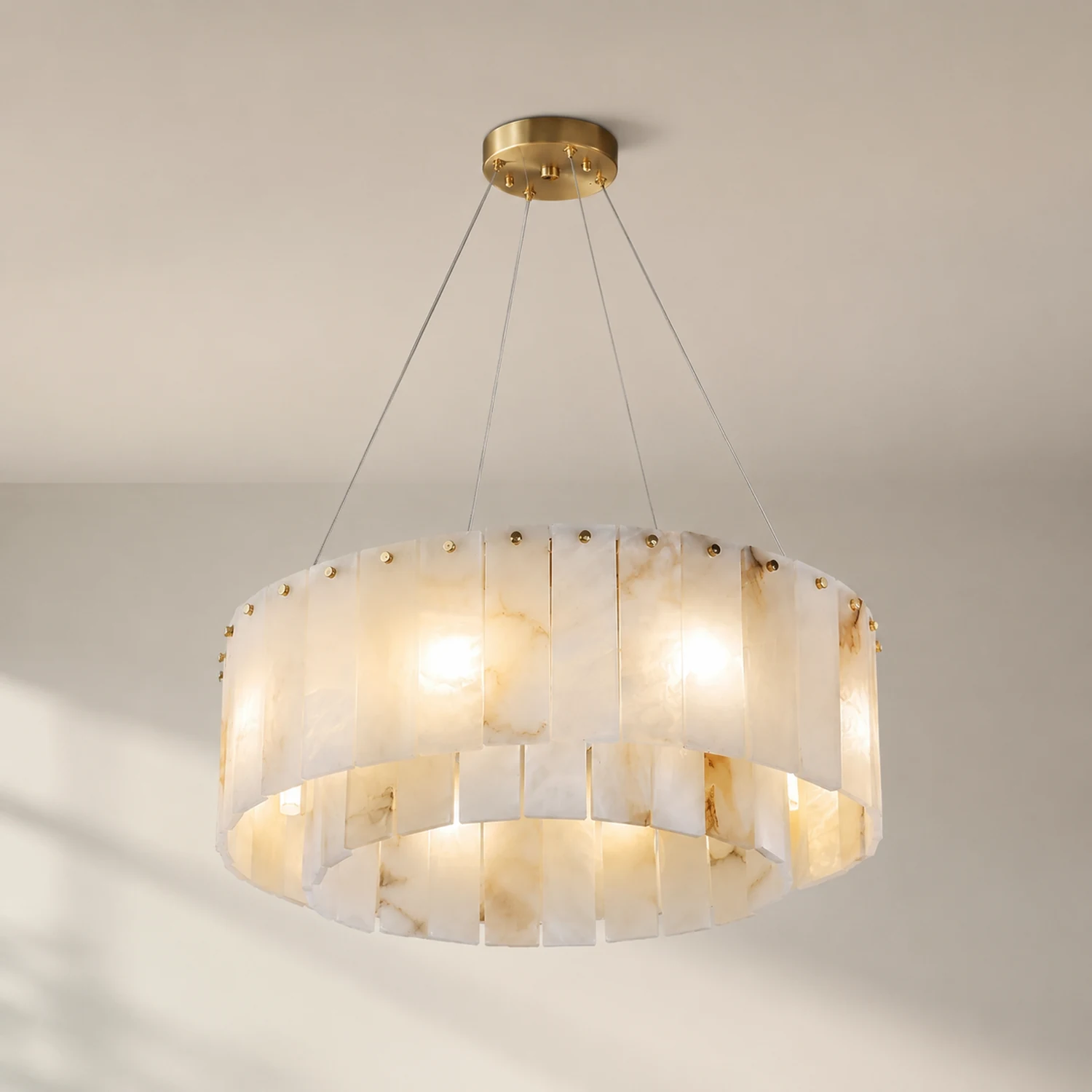 Rock Alabaster Chandelier - Lumpaz