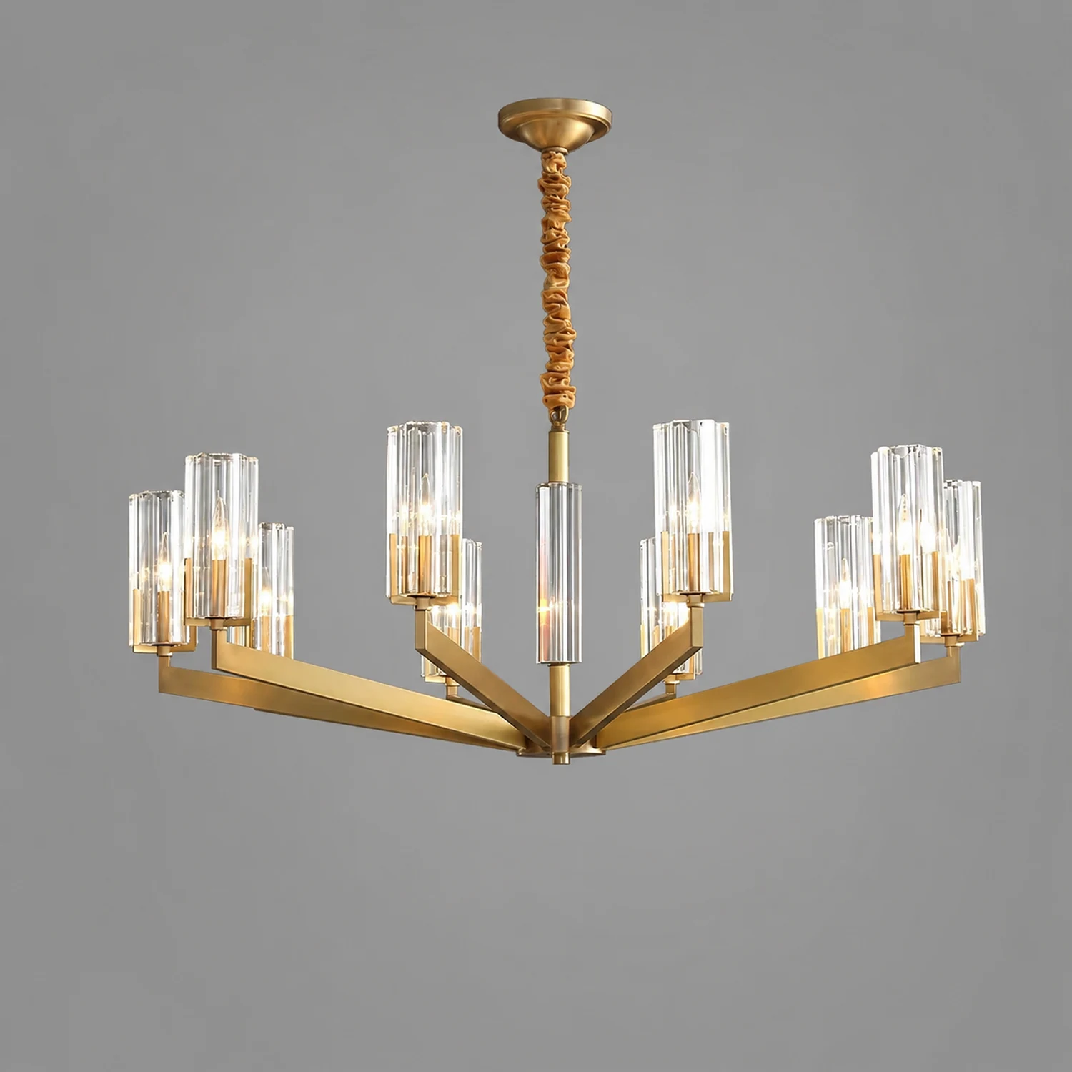 Kayla Brass Chandelier - Lumpaz