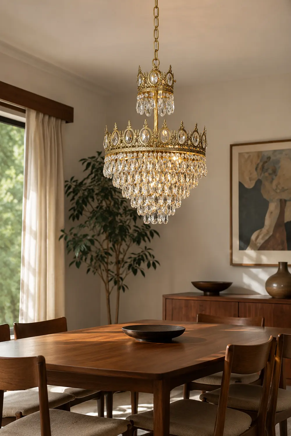 Vintage Crystal Chandelier - Lumpaz