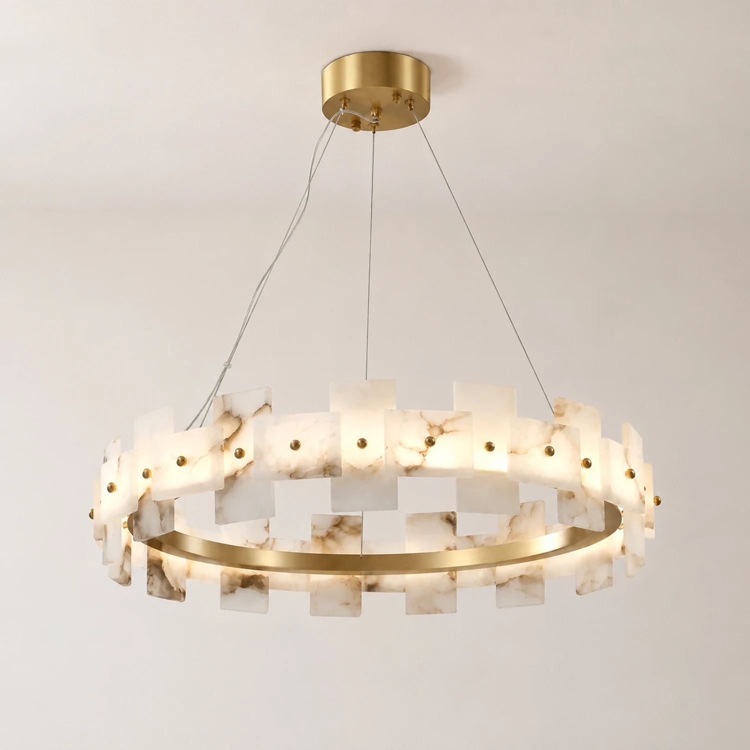 Alabaster Halo Chandelier - Lumpaz