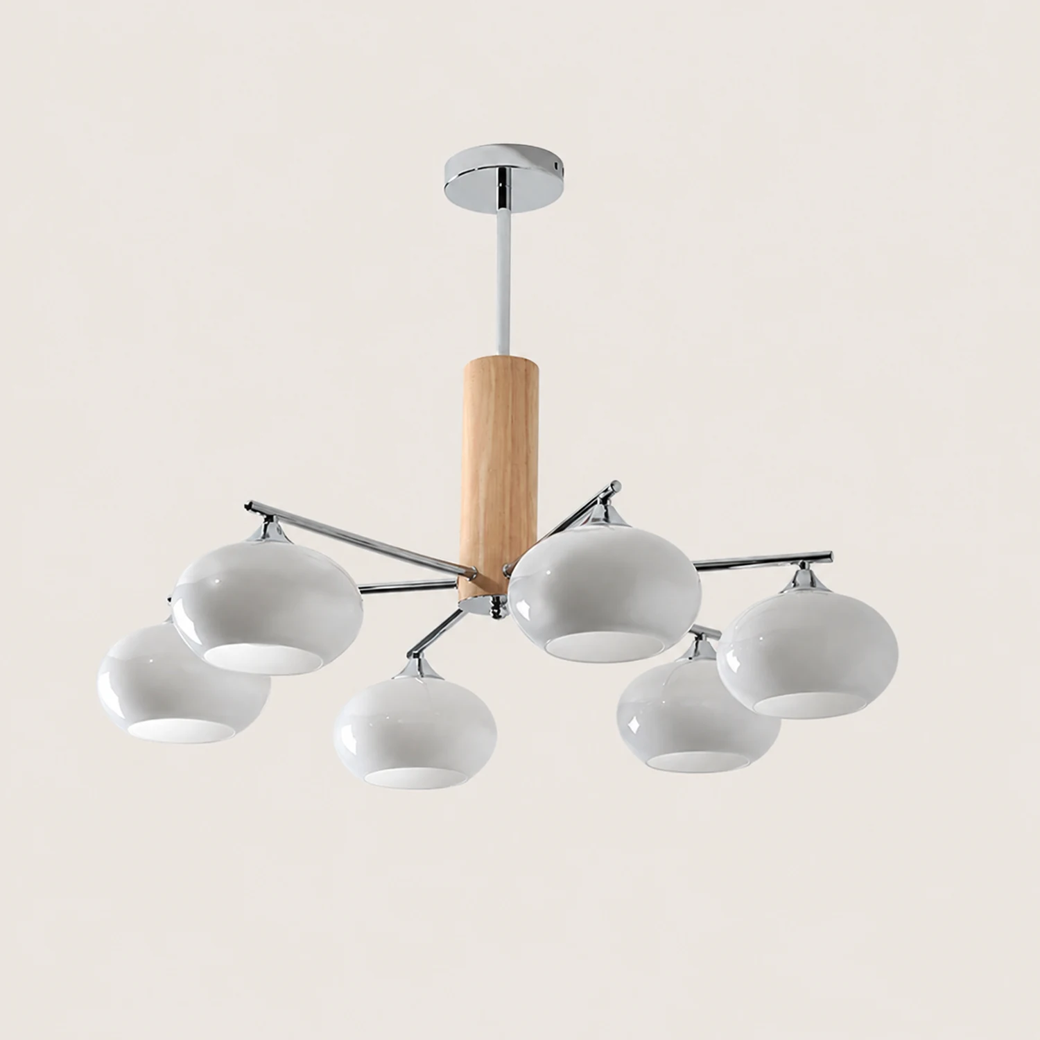 Elliptical Persimmon Chandelier - Lumpaz