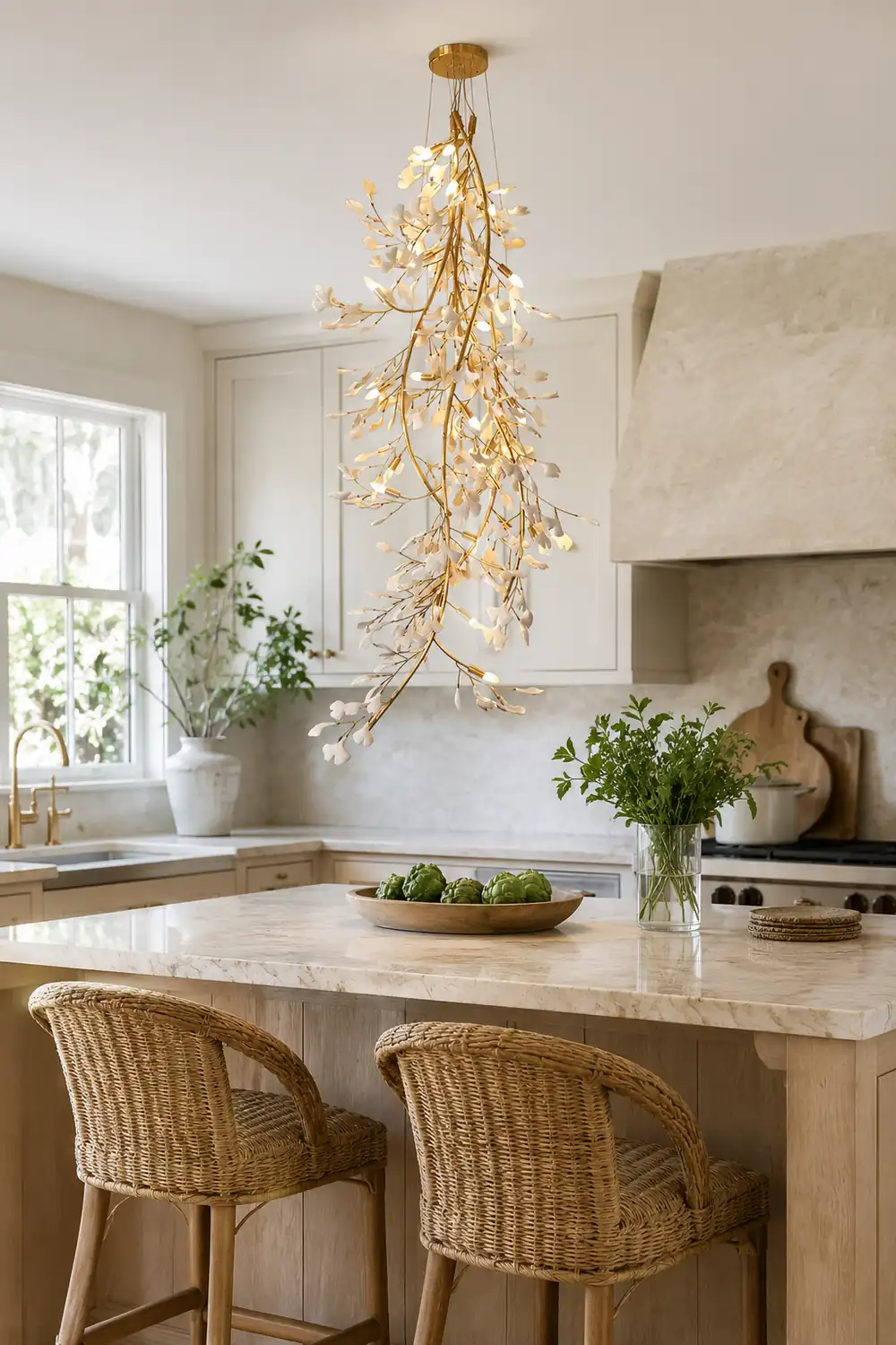 Gingko Long Branch Chandelier - Lumpaz