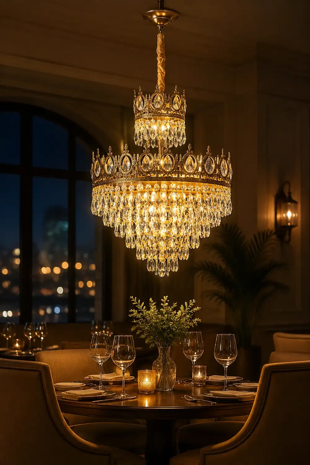 Vintage Crystal Chandelier - Lumpaz