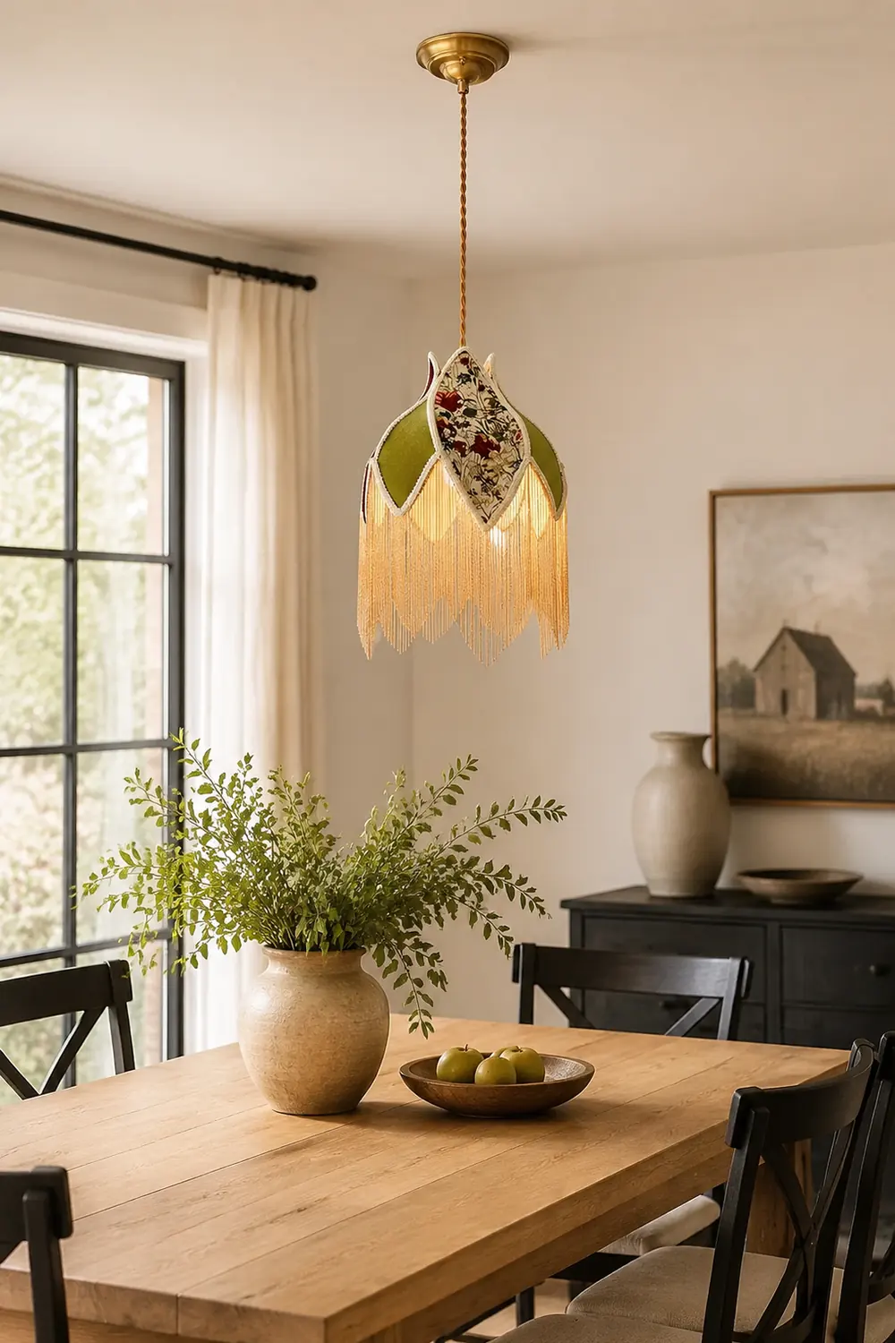 Bette Fringed Pendant Lamp - Lumpaz
