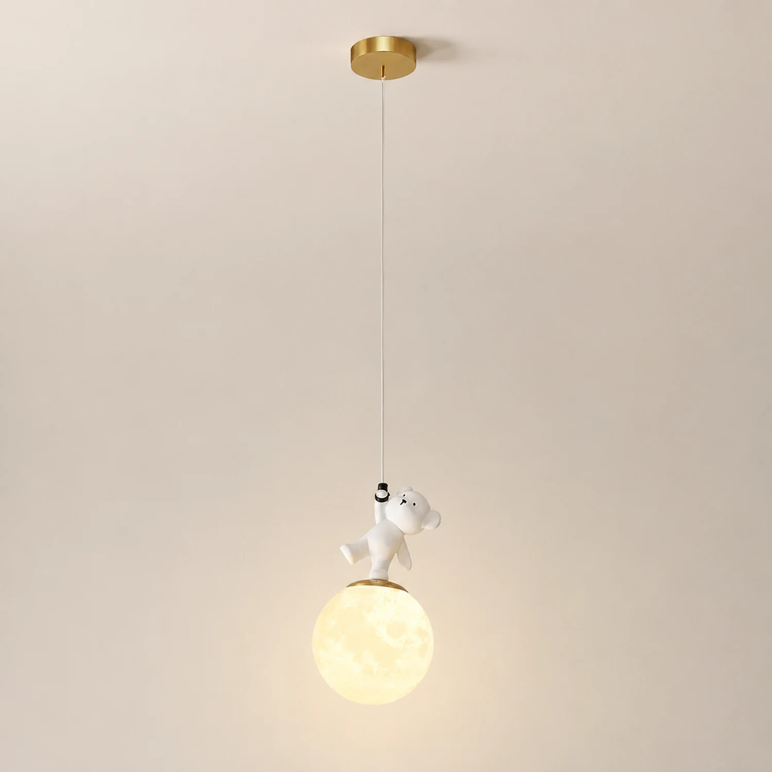 Animal And Moon Pendant Light - Lumpaz