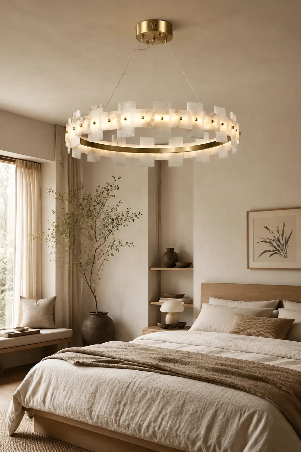 Alabaster Halo Chandelier - Lumpaz