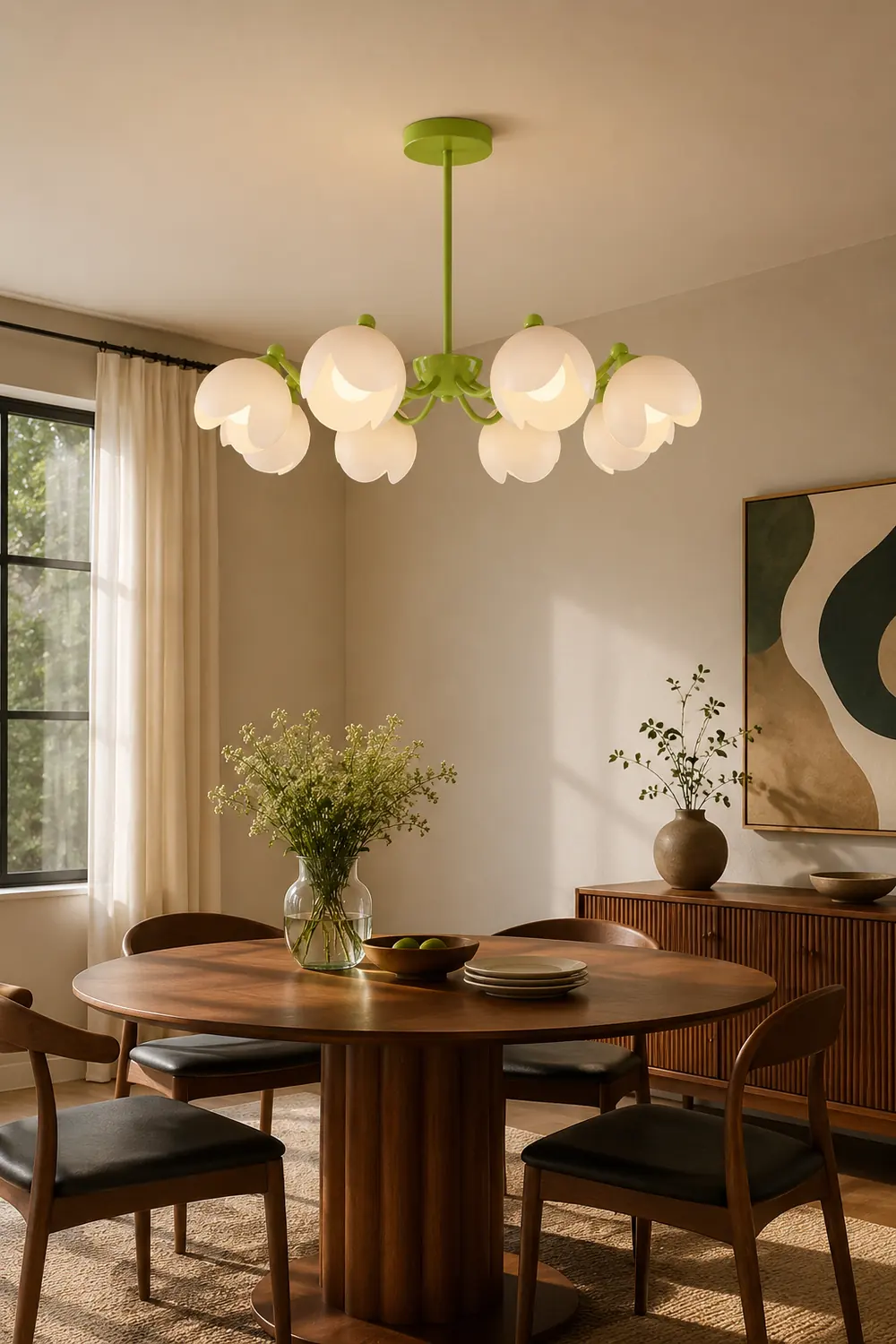 Murano Cream Chandelier - Lumpaz