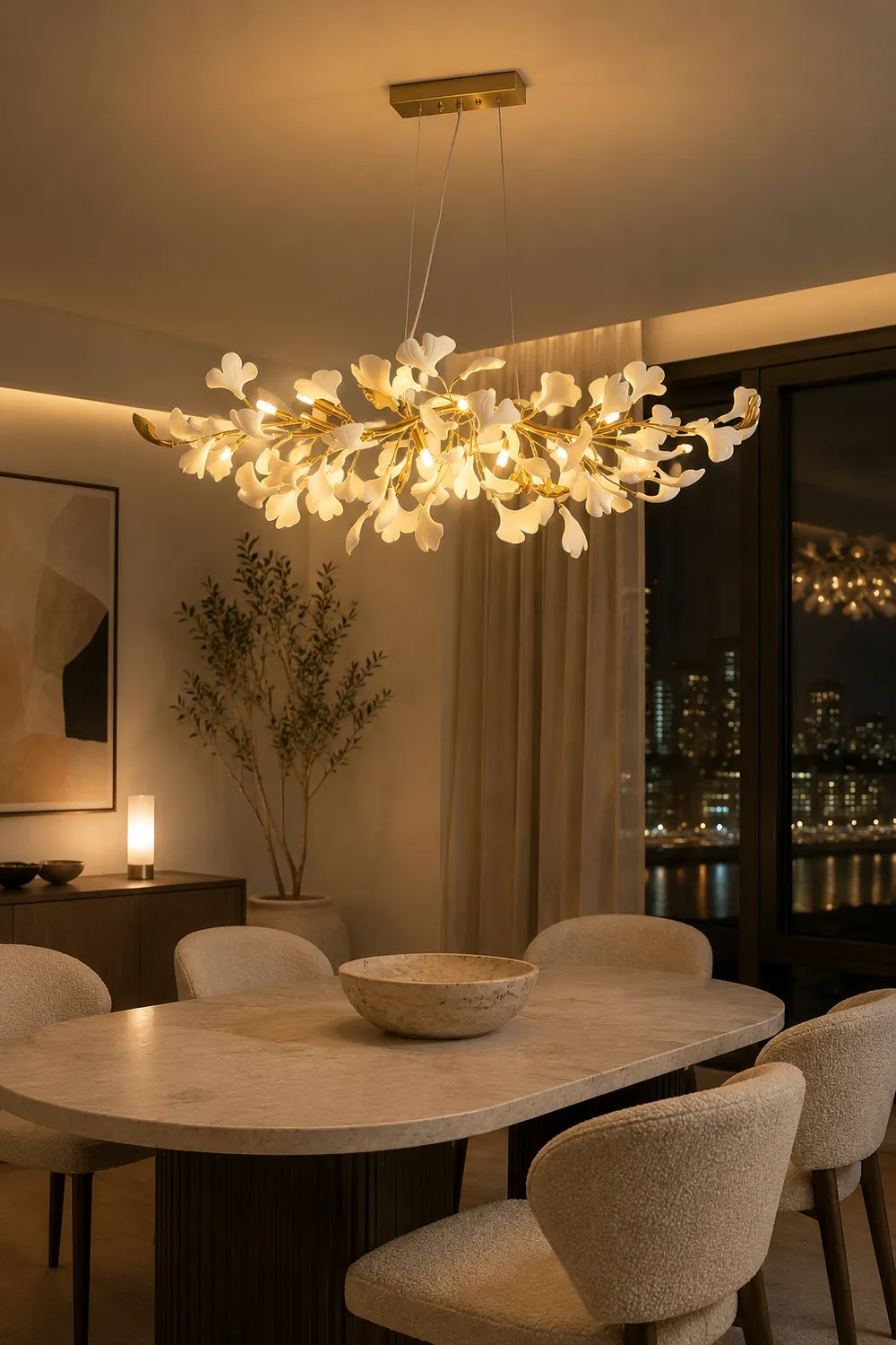 Gingko Chandelier D - Lumpaz