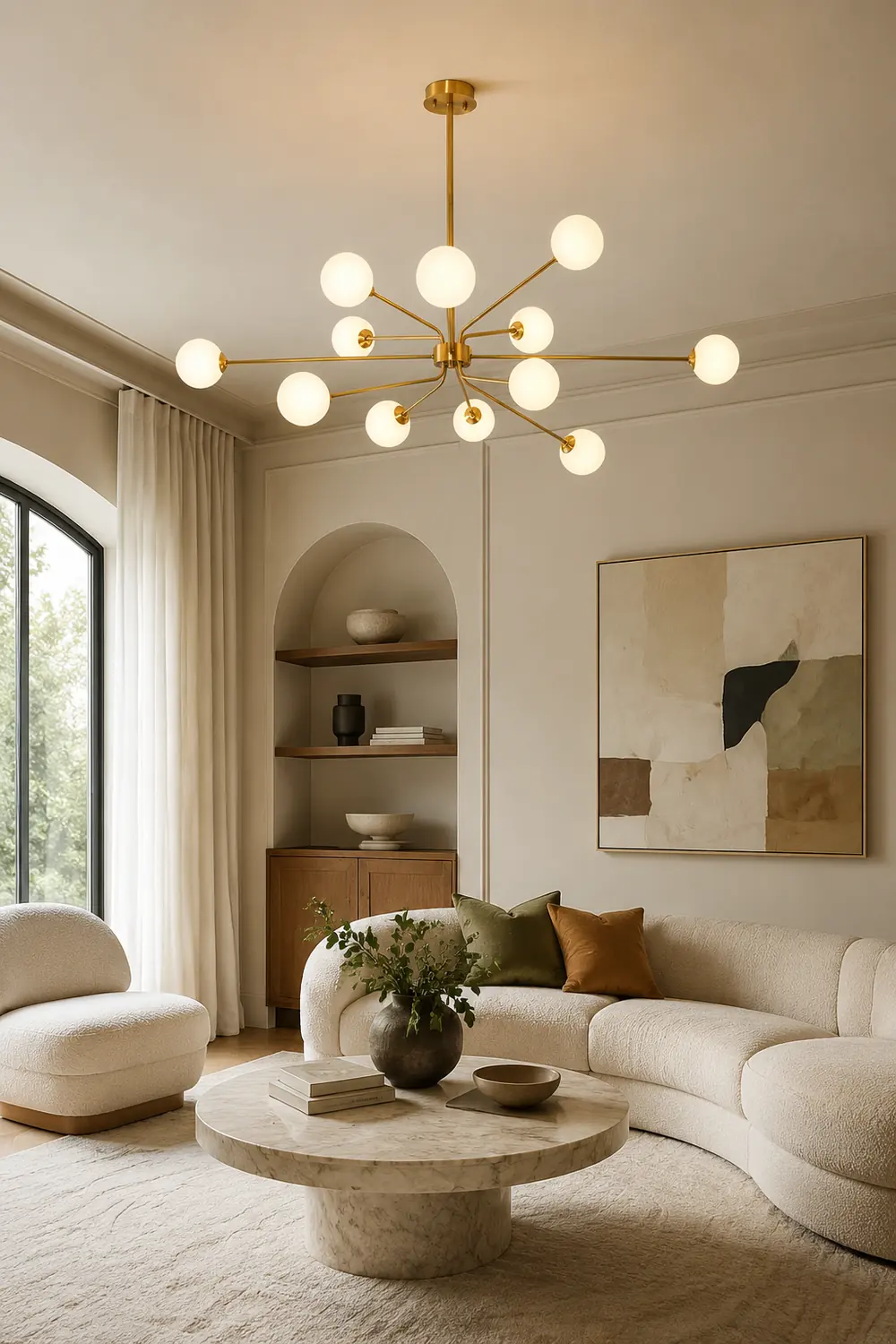 Solaire Arm Chandelier - Lumpaz