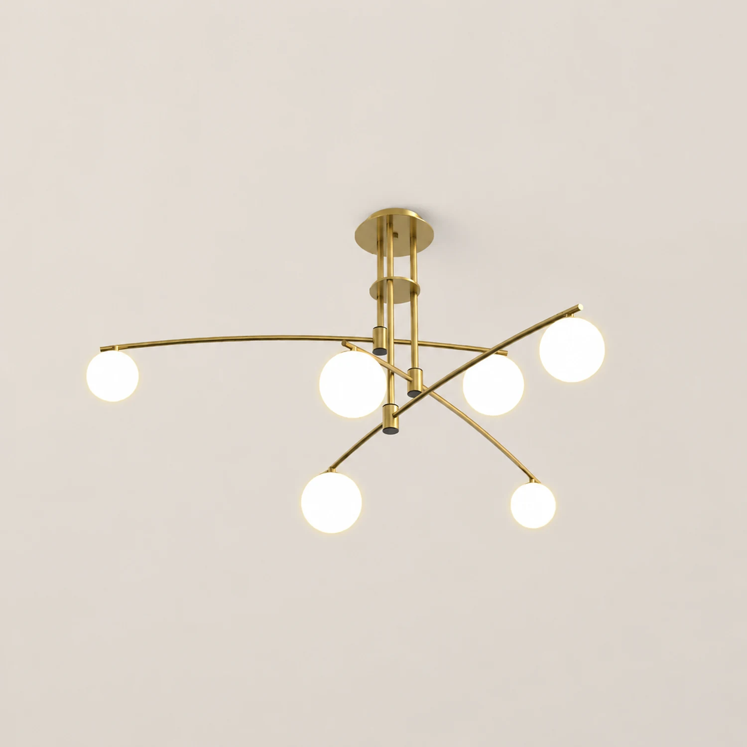 Modern Long Arm Chandelier - Lumpaz