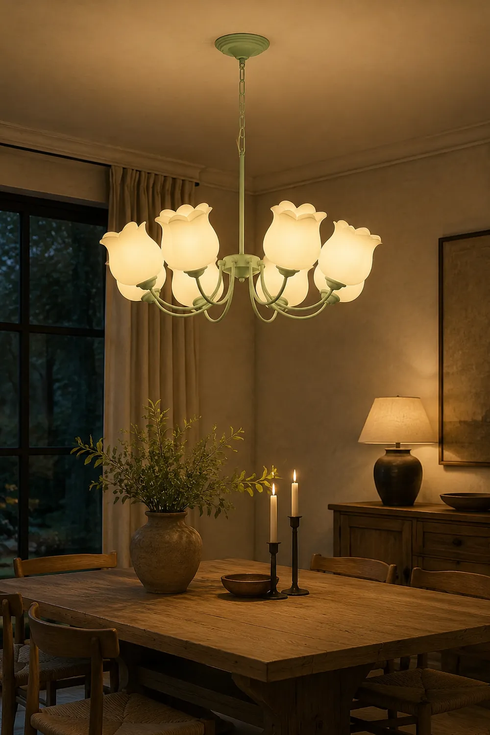 French Lily Chandelier - Lumpaz