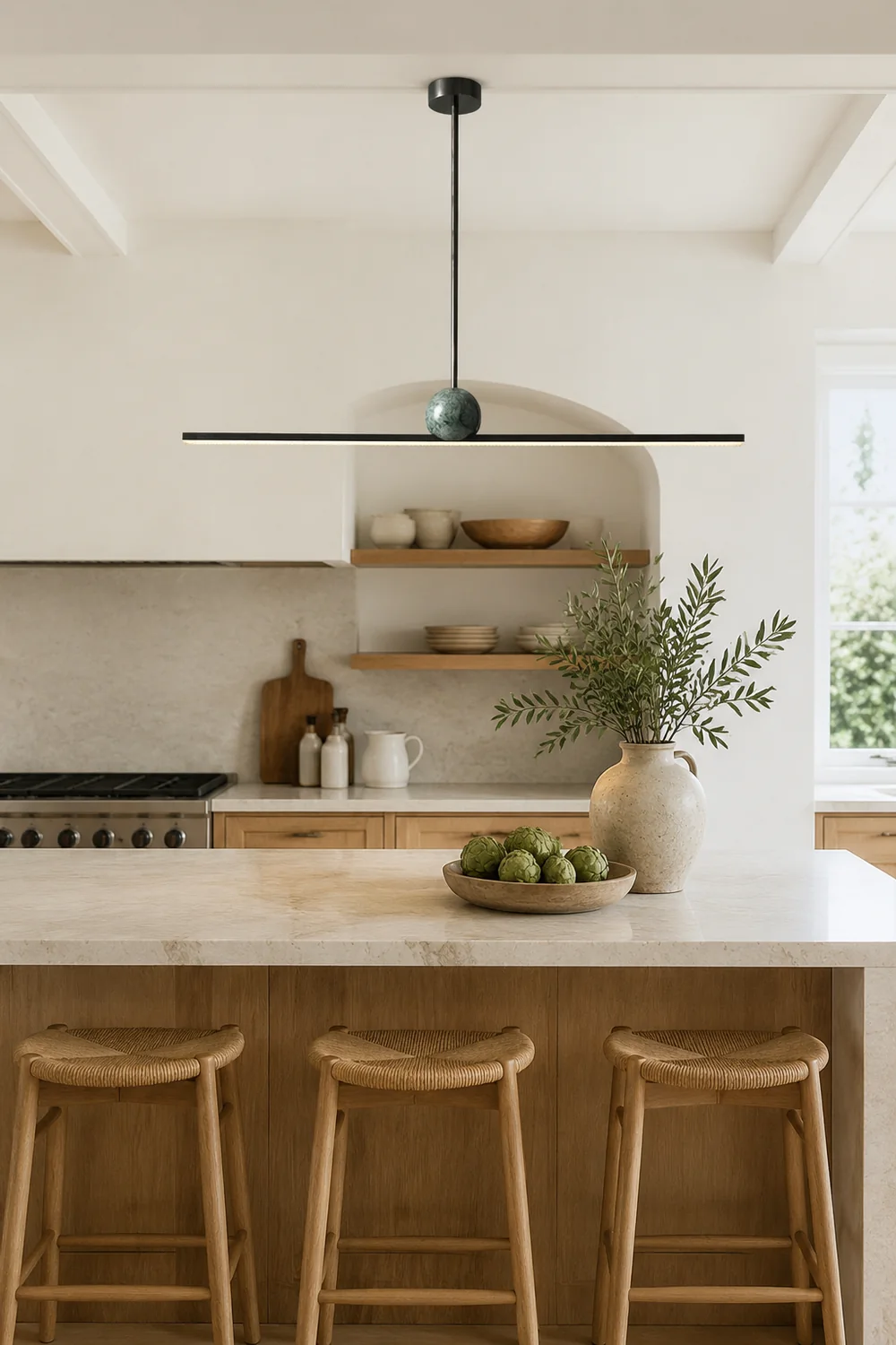 Marble Linear Pendant Lamp - Lumpaz