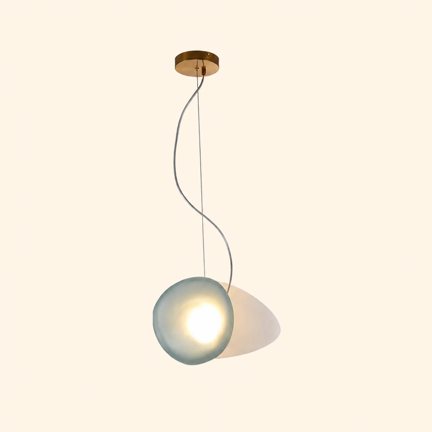 Translucent Frosted Glass Pendant Light - Lumpaz