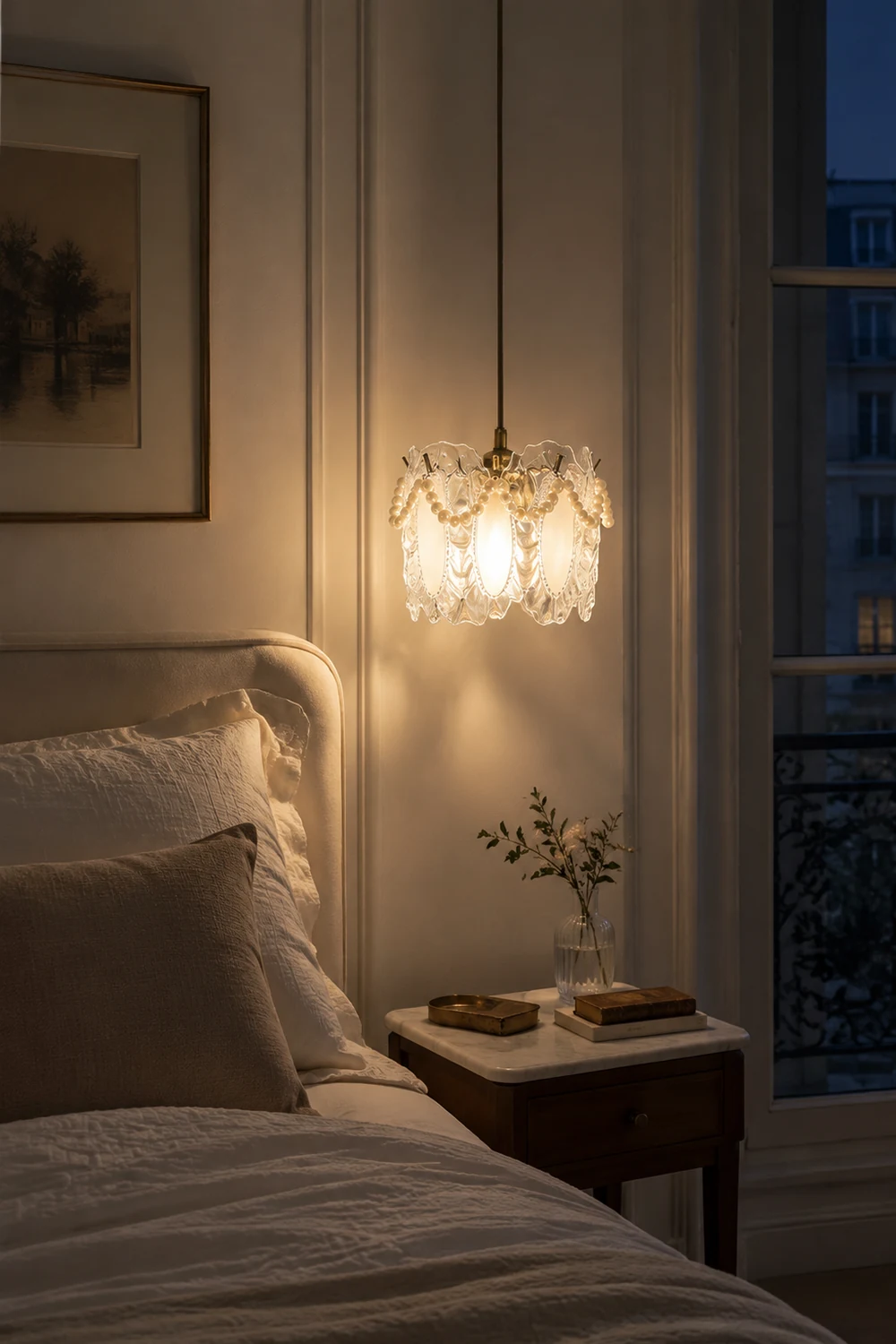 Floral Glass Pendant Lamp - Lumpaz