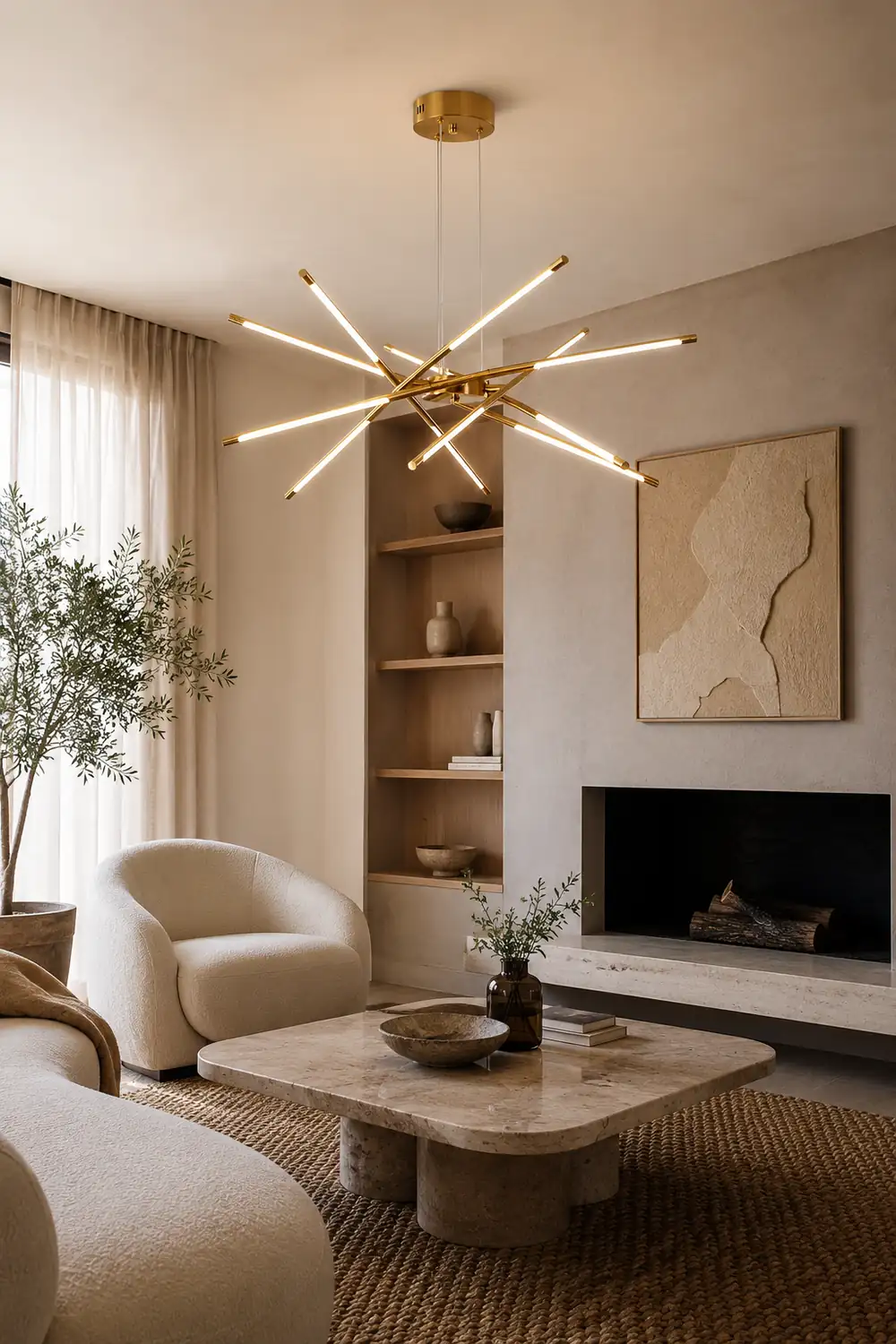 Rotatable LED Chandelier - Lumpaz