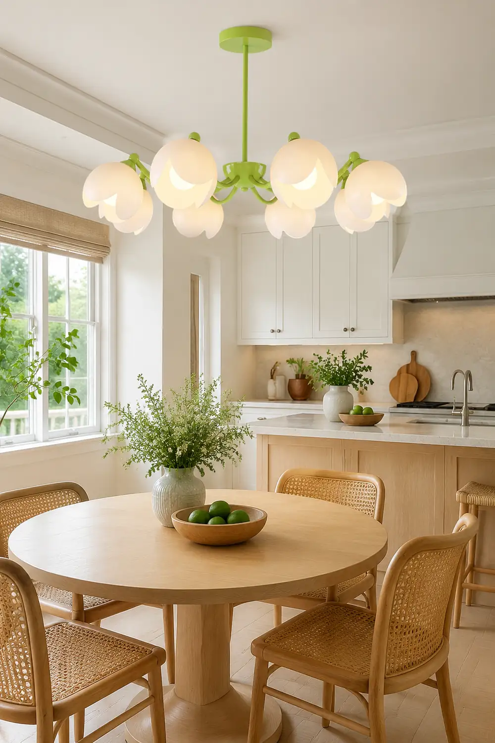 Murano Cream Chandelier - Lumpaz