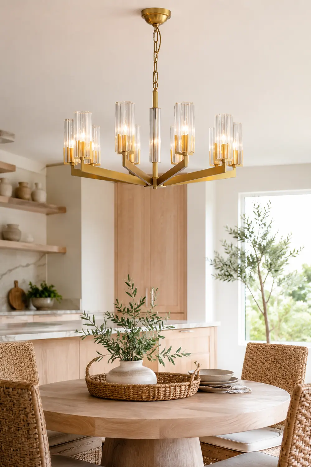 Kayla Brass Chandelier - Lumpaz