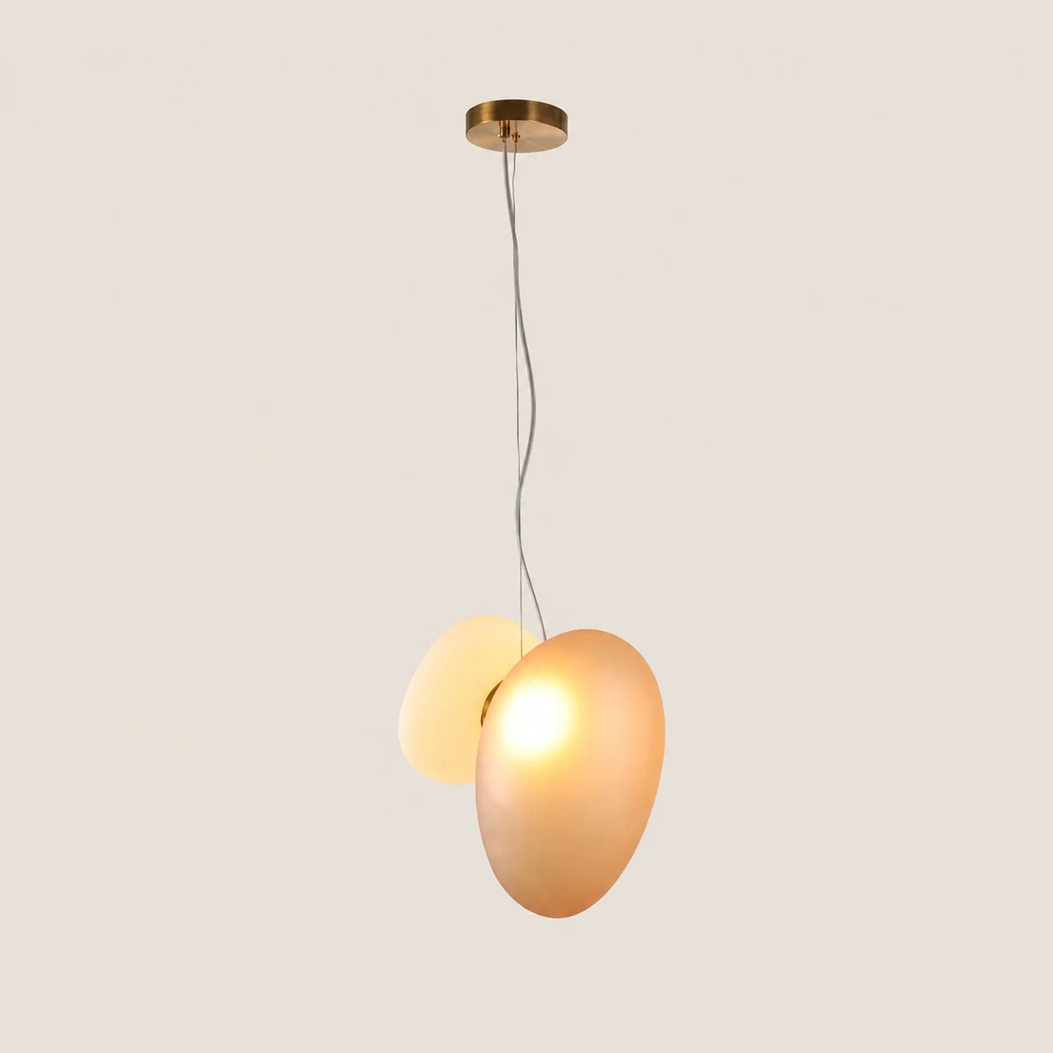 Translucent Frosted Glass Pendant Light - Lumpaz