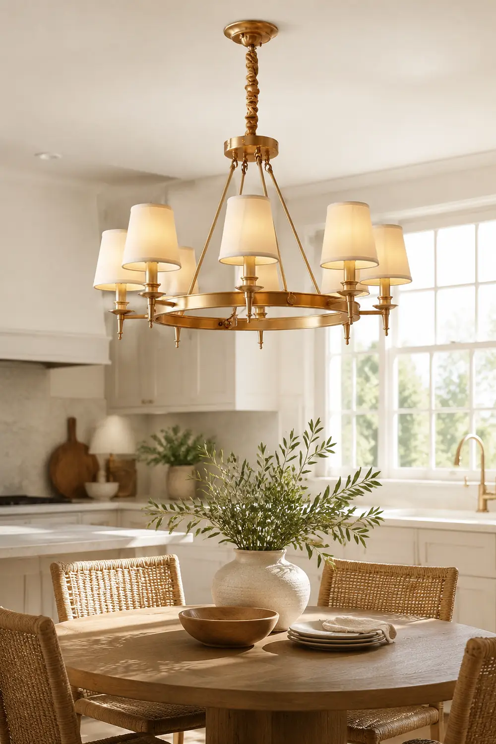Antique Brass Chandelier - Lumpaz