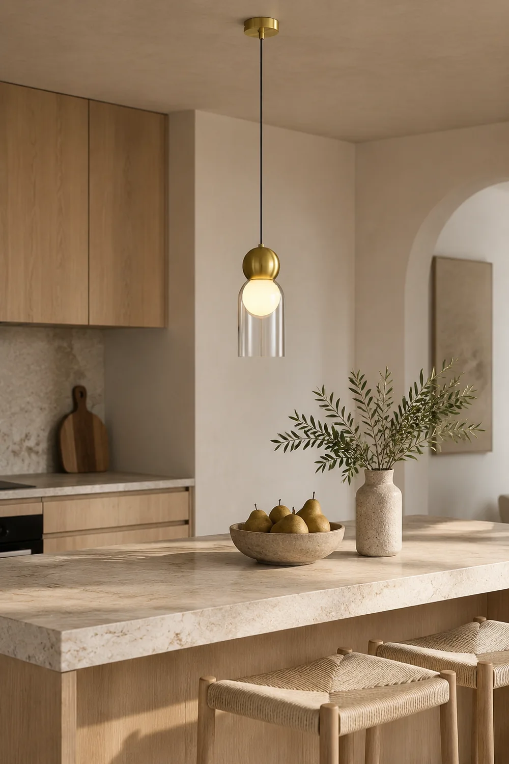 Dani Brass Pendant Lamp - Lumpaz