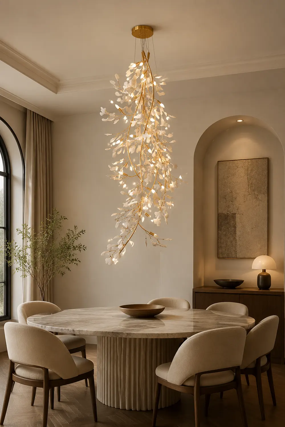Gingko Long Branch Chandelier - Lumpaz